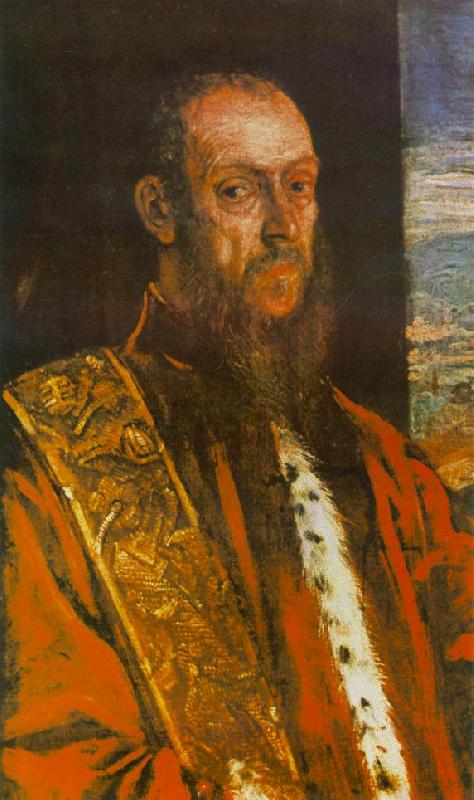 Tintoretto Portrait of Vincenzo Morosini Sweden oil painting art