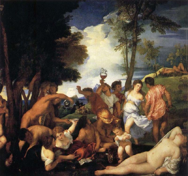 Titian Bacchanal of the Andrians Sweden oil painting art