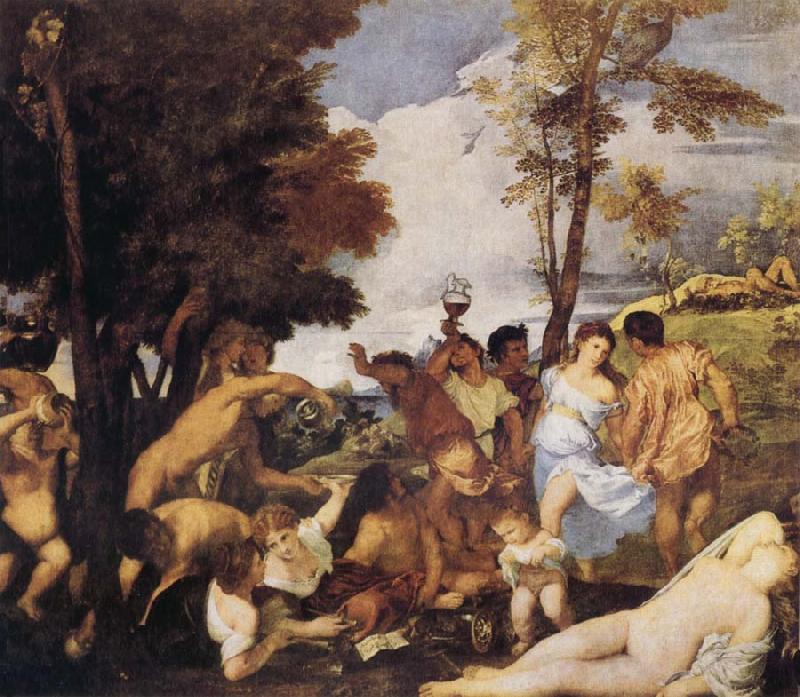 Titian Bacchanalia Sweden oil painting art